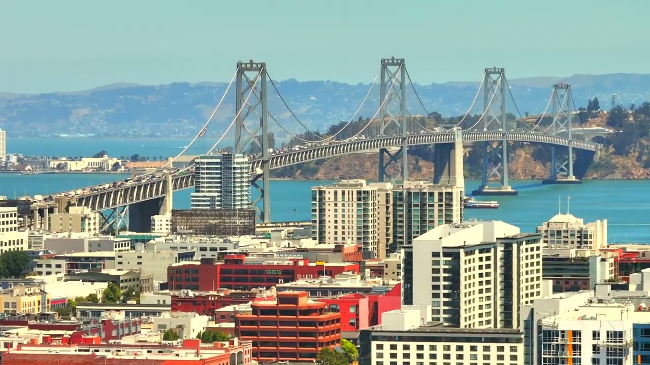 Drone of San Francisco Skyline