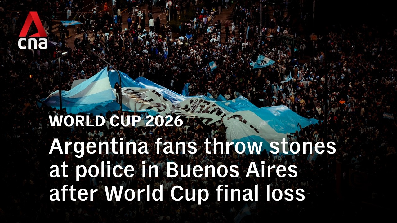World Cup 2026: Argentina fans throw stones at police in Buenos Aires after final loss