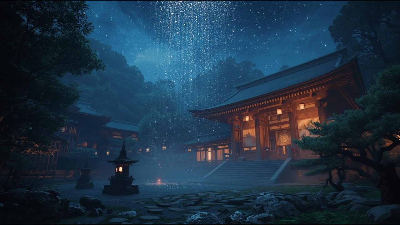 Mystical Kyoto Fantasy Shrine ✨ | Deep Sleep Japanese Music (3 Hours)