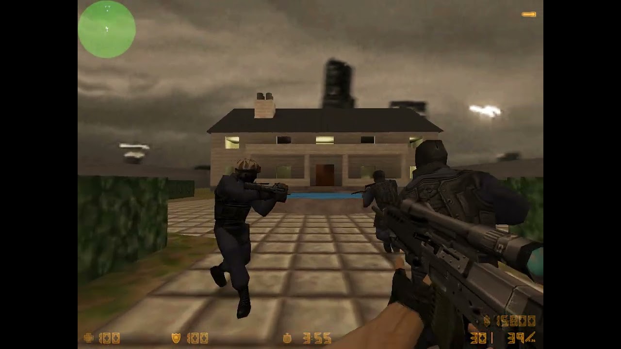 CS 1.6 GamePlay EXPERT BOT MAP CS_MANSION