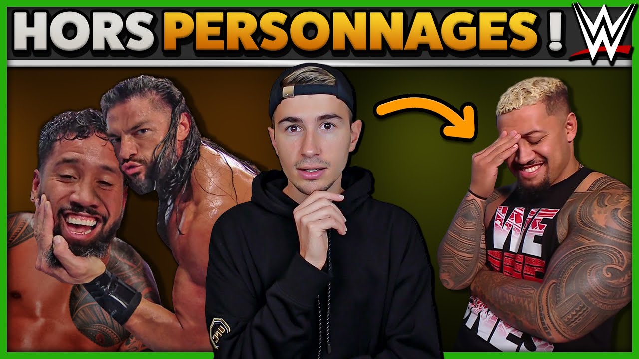 5 catcheurs qui SORTENT de leur personnage !