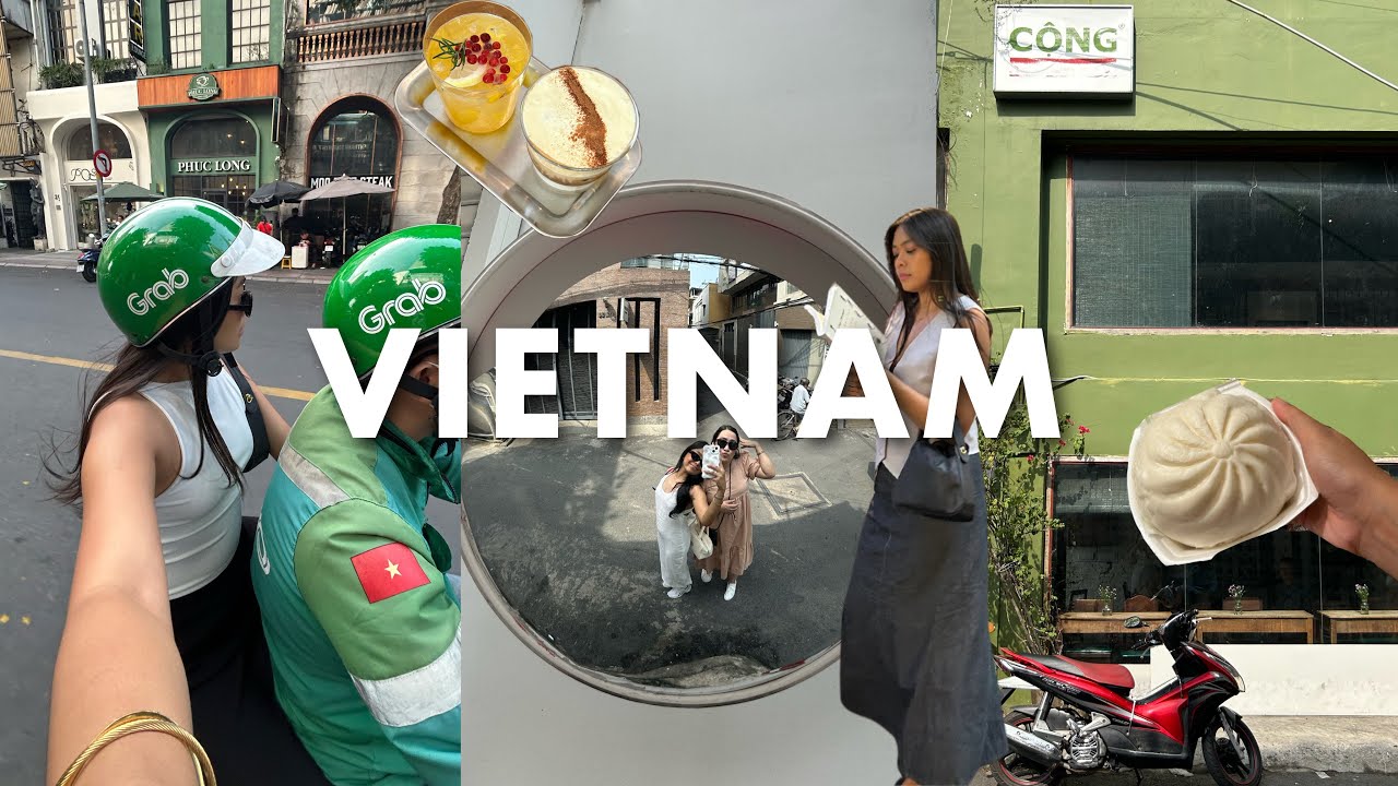 VIETNAM VLOG | ben thanh market, local clothing brands & trying out coconut coffee 🛵🪭🚦