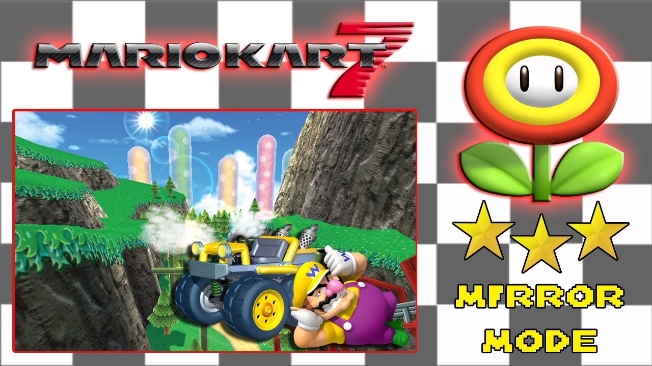 Mario Kart 7 (Flower Cup Mirror Mode | 3 Star Rank)