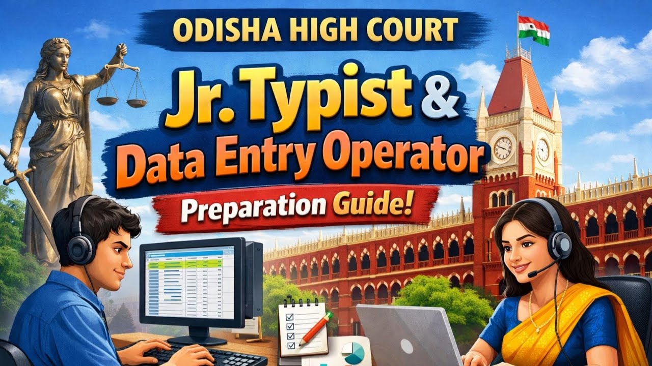 ODISHA HIGH COURT : JUNIOR GRADE TYPIST/ DATA ENTRY OPERATOR NOTIFICATION 2026