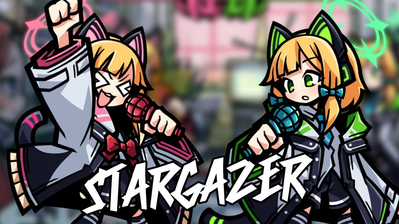 Stargazer, But it's Momoi Vs. Midori! [Aoharu Funchive | FNF x Blue Archive / ブルアカ]