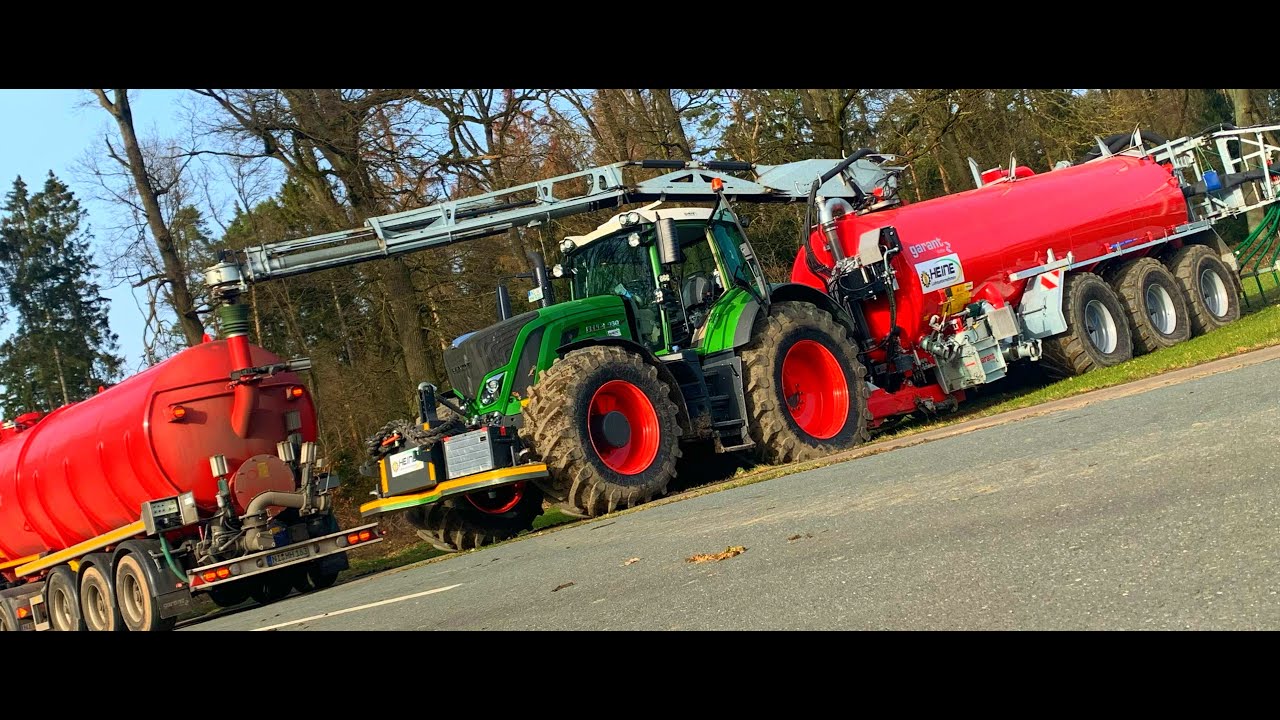 Lohnunternehmen Heine 600 m3 Schweinegülle Ausbringen 2021