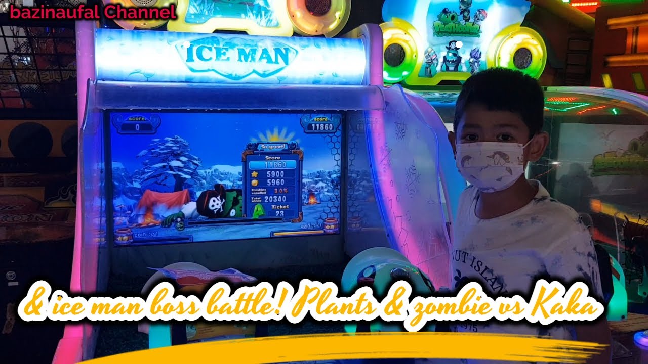 ICE MAN WATER CANNON GAME COMPLETED PLAYTHROUGH & ICE MAN BOSS BATTLE! PLANTS & ZOMBIES VS KAKA