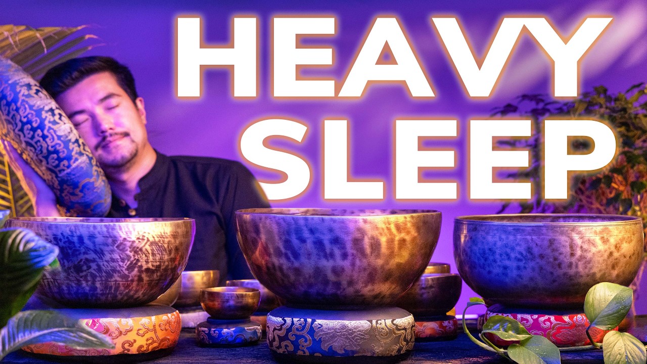 Your Body Will Sink Into HEAVY SLEEP | *Deep Bass* Himalayan Singing Bowls