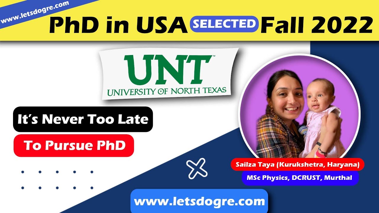 North Texas, USA |1st Time Mom Selected for PhD in Physics | Full Scholarship
