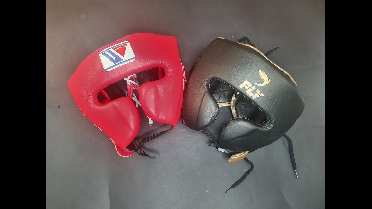 WINNING FG-2900 и Fly Knight Leather Boxing Headguard р.L-Обзор и сравнение Виннинг и Флай