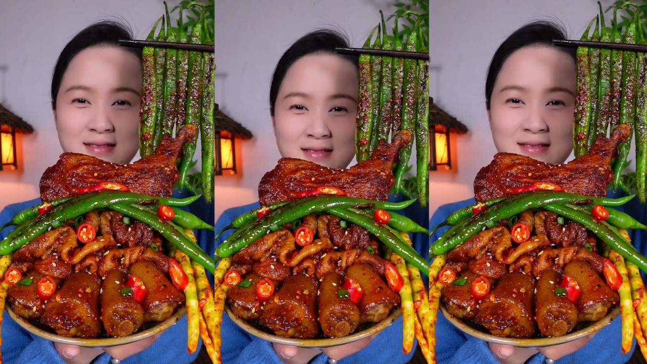 Let's Eat With Jin – Braised Pig's Tails Eating Show | Really Delicious Food