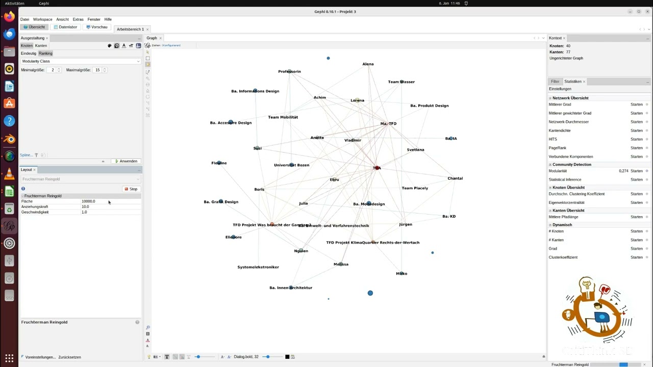 Einführung in Gephi und Erstellung eines Dynamischen Netzwerkes_Teil 2
