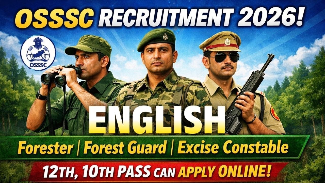 🔴FORESTER,FOREST GUARD, EXCISE-CONSTABLE 2025 ENGLISH 100 Q&A by FREEJOB LIVE