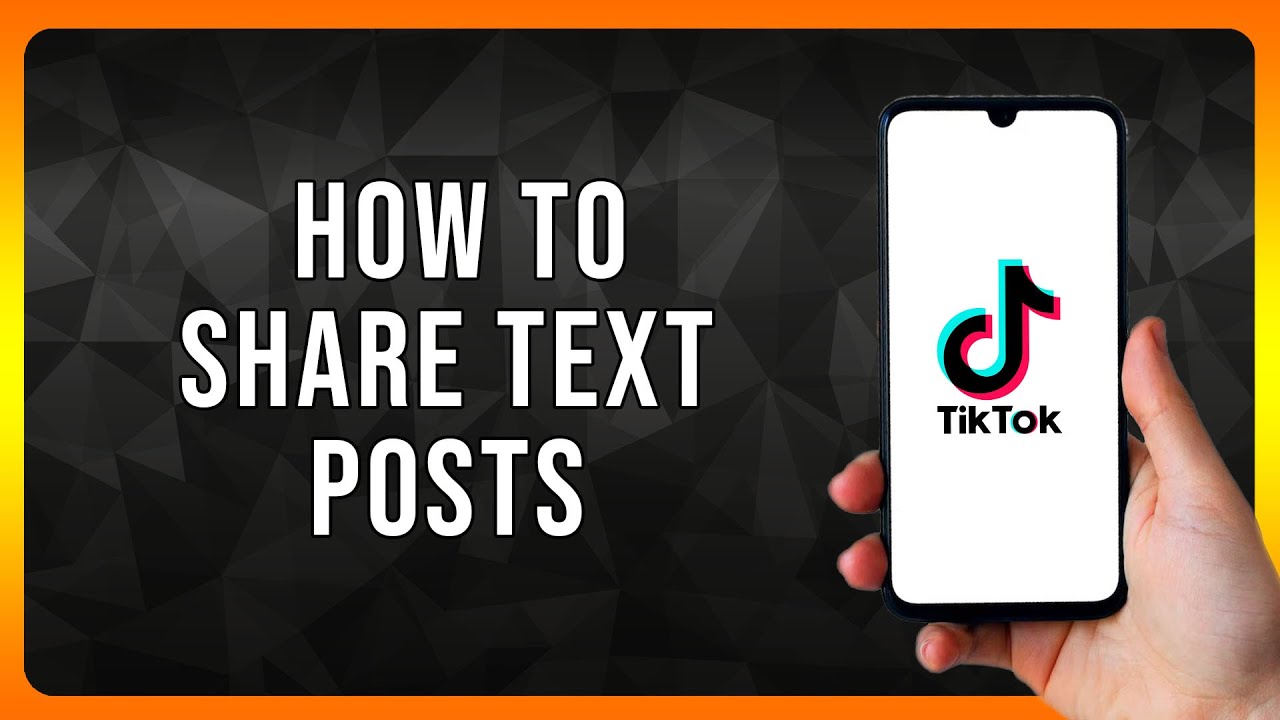 How to Share Text Posts on Tiktok in 2025