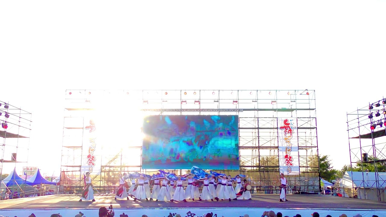 【4K】 コカ・コーラ国際大学（第15回 かみす舞っちゃげ祭り 前夜祭 /メインステージ/一回目)