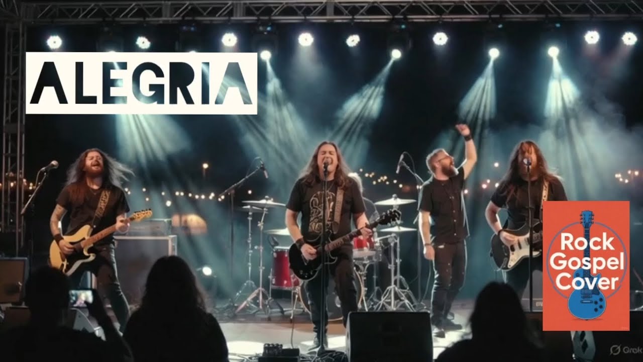 A Alegria está no Coração. Como você nunca viu. Versão Hard Rock. Louvor Raiz das antigas.