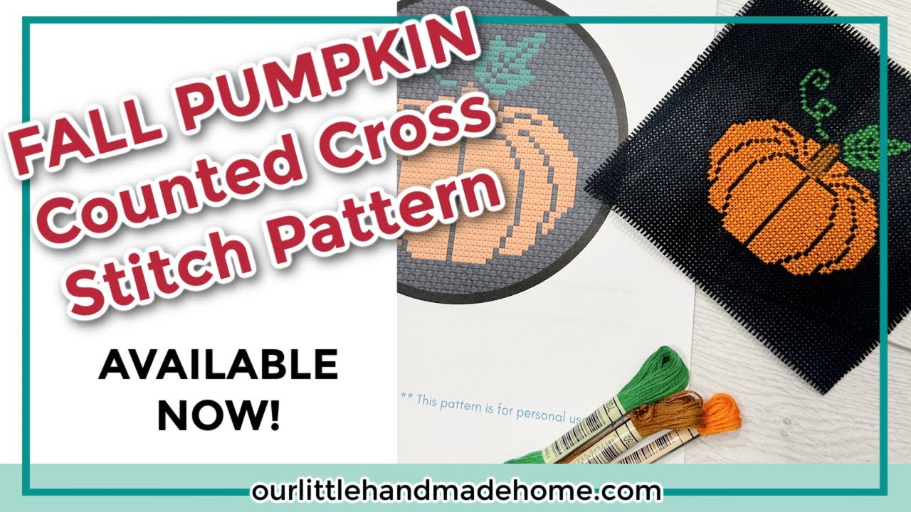 Introducing Fall Pumpkin: Simple Counted Cross Stitch Pattern