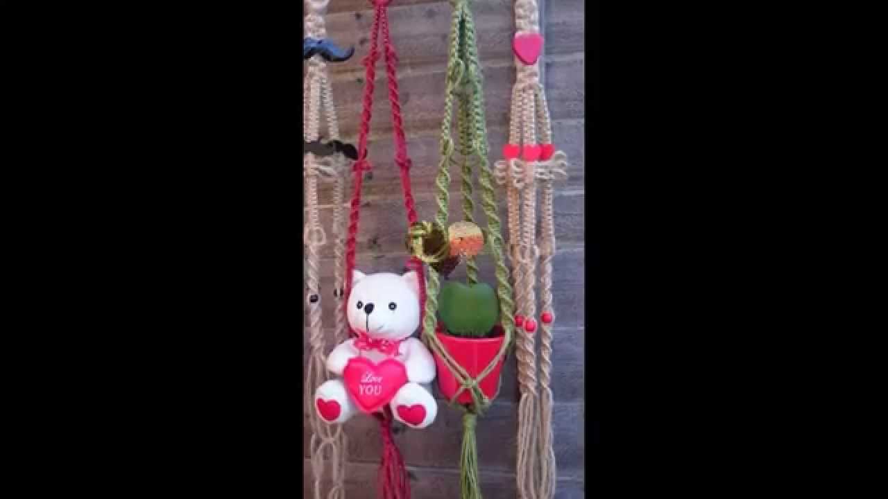Handmade Macrame Hangers Valentines Day 2015 Part 2