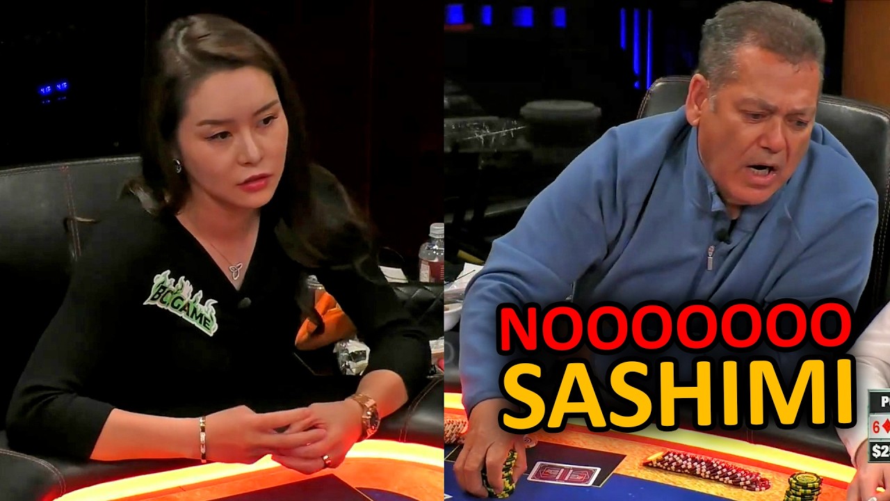 Он пытался агрессивно похвастаться сашими и... @HustlerCasinoLive