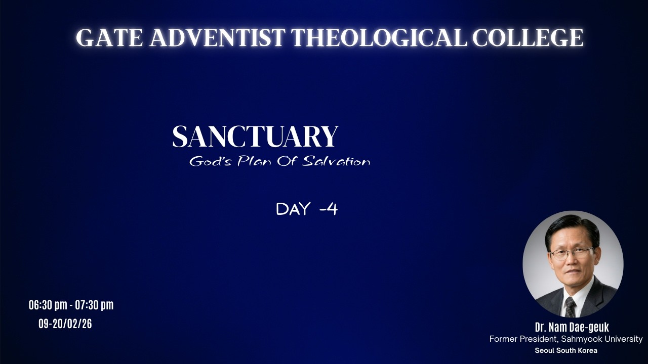 Sanctuary God's Plan Of Salvation | Day -4