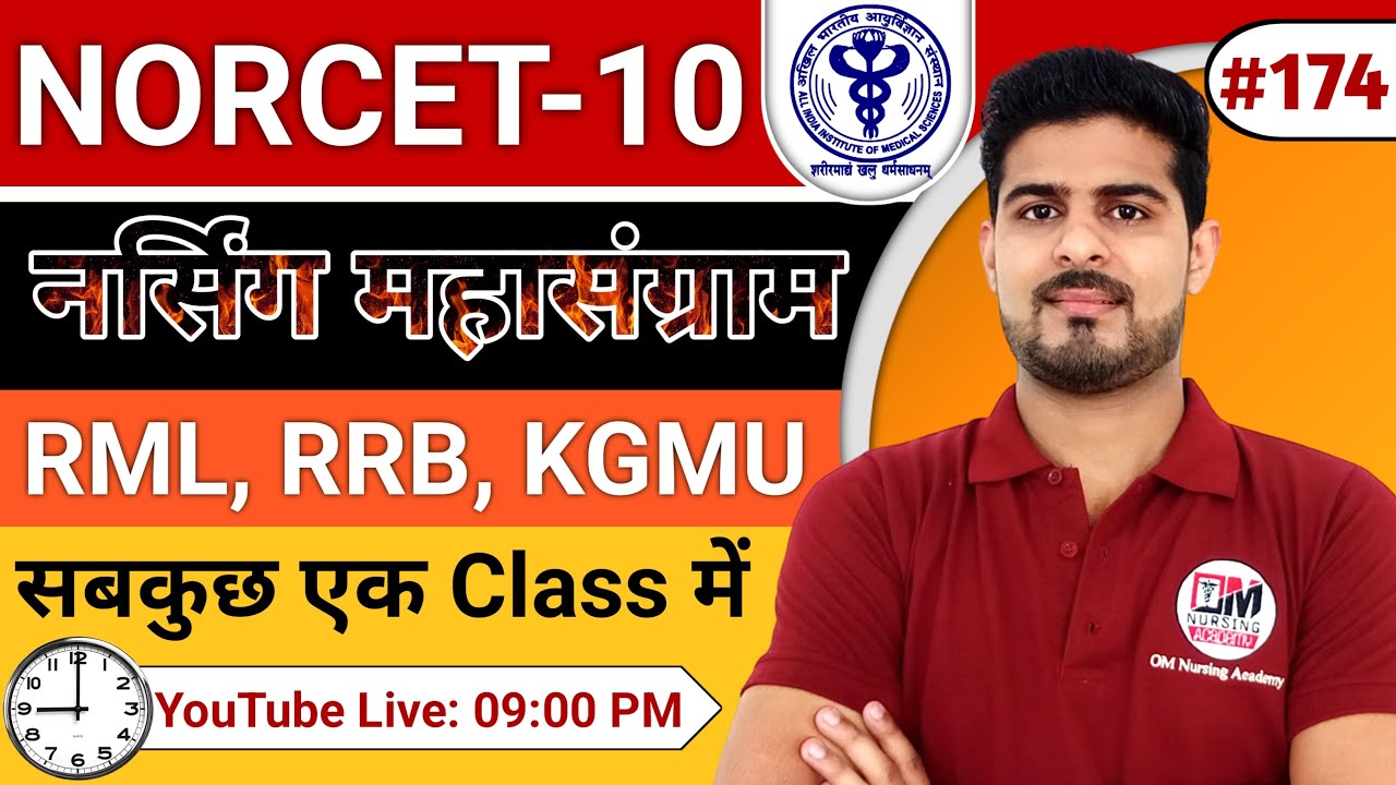 AIIMS NORCET-10 | RRB | KGMU & SGPGI 2025 EXAM PREPARATION | LATEST MCQS #174