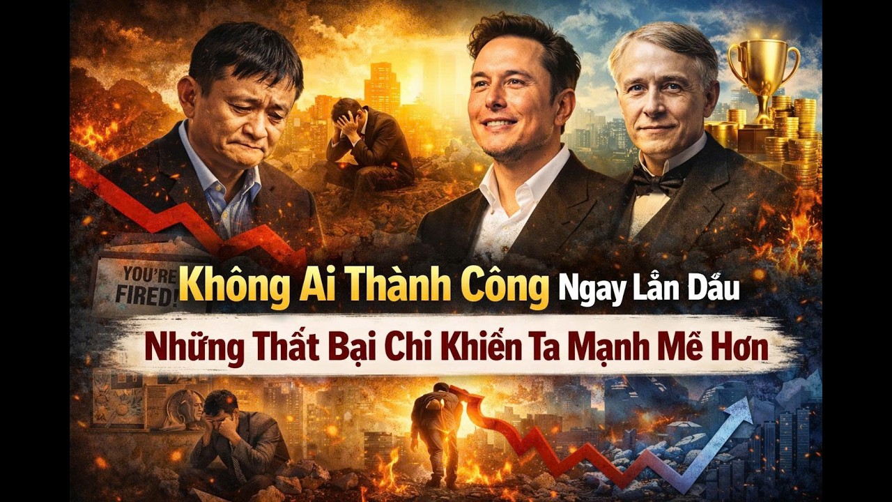 Không Ai Thành Công Ngay Lần Đầu – Những Thất Bại Chỉ Khiến Chúng Ta Mạnh Mẽ Hơn | 1 Phút Khôn Ngoan