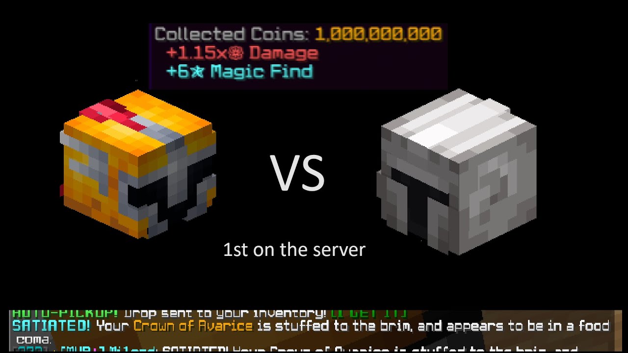 We Got the FIRST 1 Billion Coin Crown of Avarice (Hypixel Skyblock)