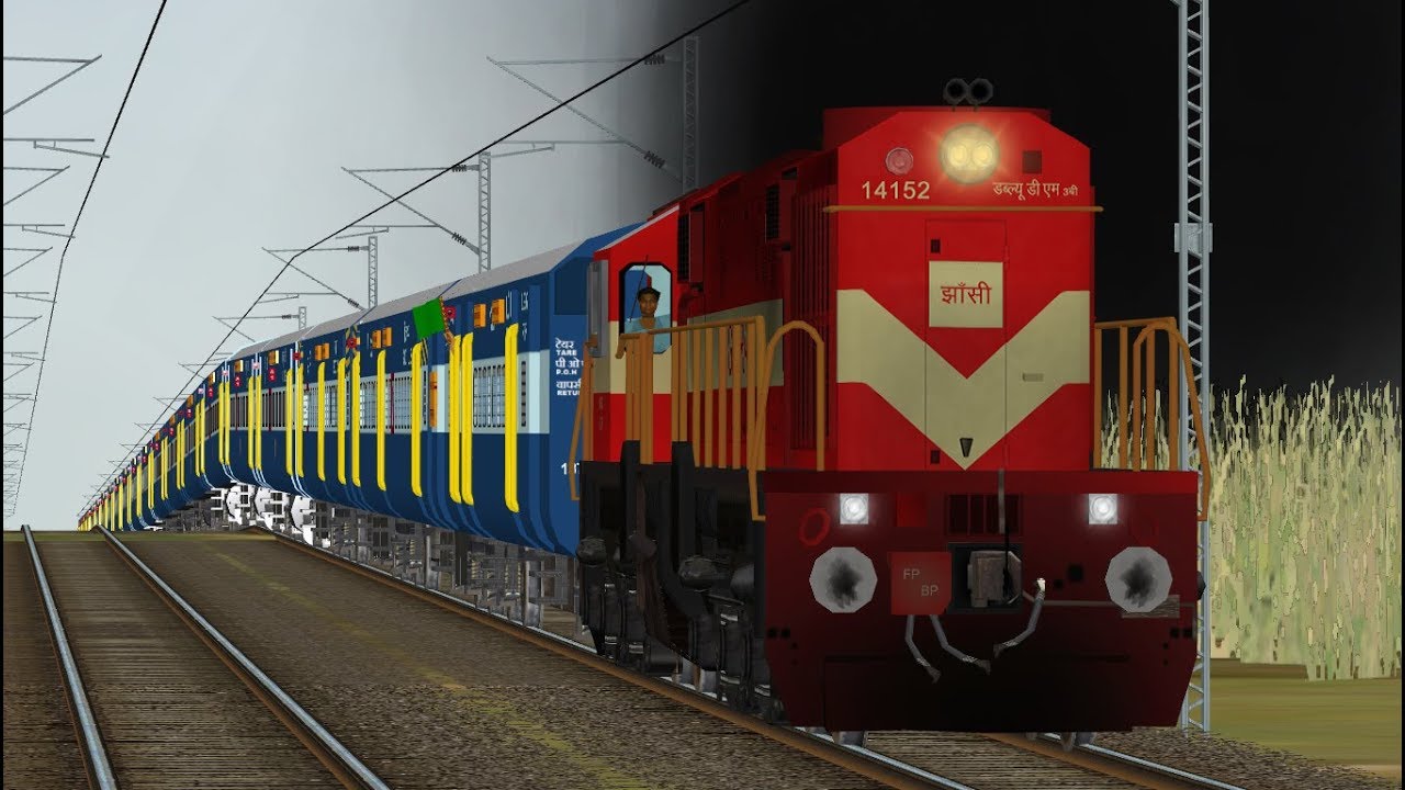 12192Shridham SF Express  || Indian Railway in MSTS OPEN RAIL ||