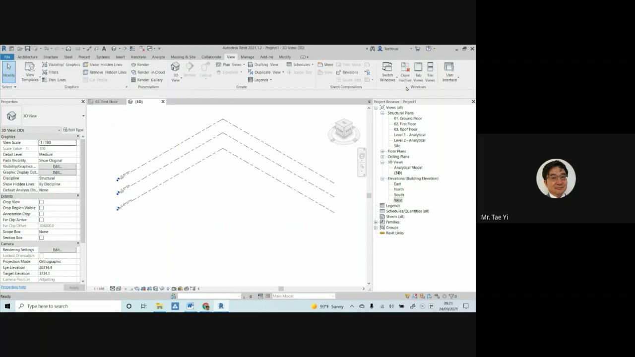 Prince Sultan University - Revit Practice: 2-story house building modeling