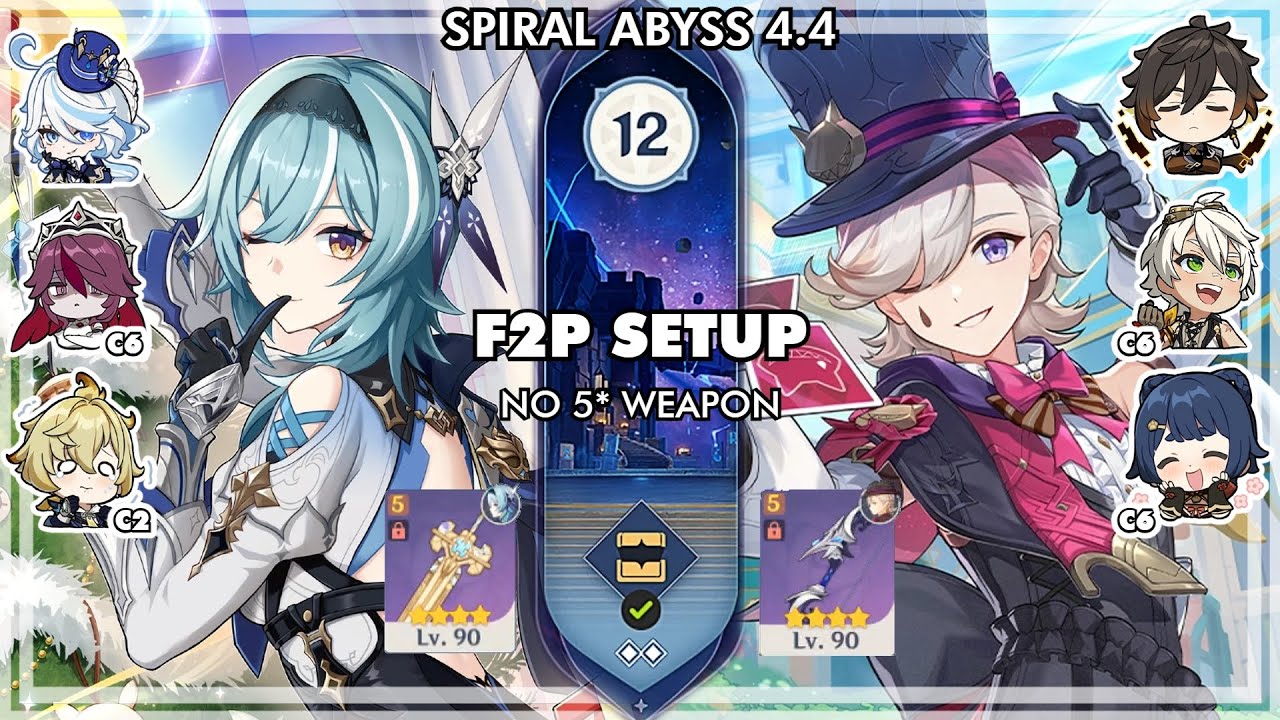 F2P Eula + Furina & F2P Mono Pyro Lyney