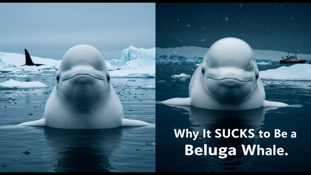 Why It Sucks To Be Born As a Beluga Whale !!! 🦈🐋