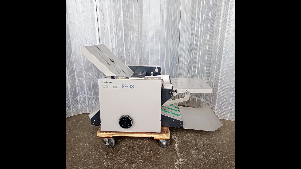 [中古]  動作確認動画　ホリゾン PF-38 紙折り機　horizon1-pf38-4001