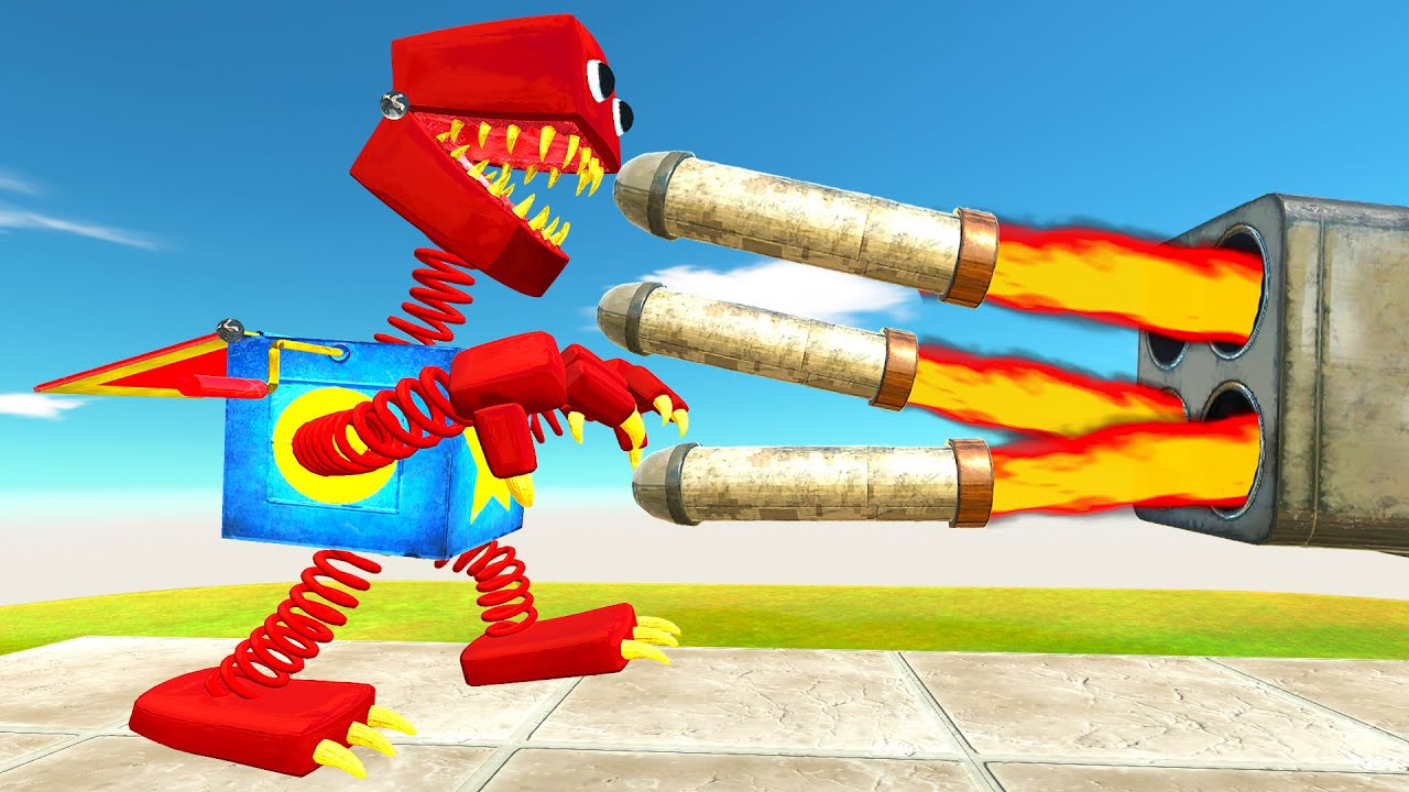 INCENDIARY ROCKET VS MONSTERS #2 - Animal Revolt Battle Simulator