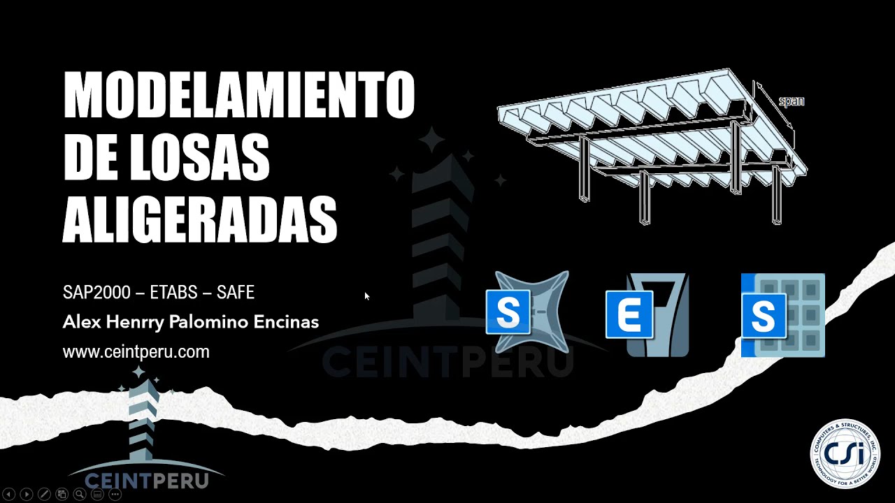 MODELAMIENTO DE LOSAS ALIGERADAS EN [SAP2000] [ETABS] [SAFE]