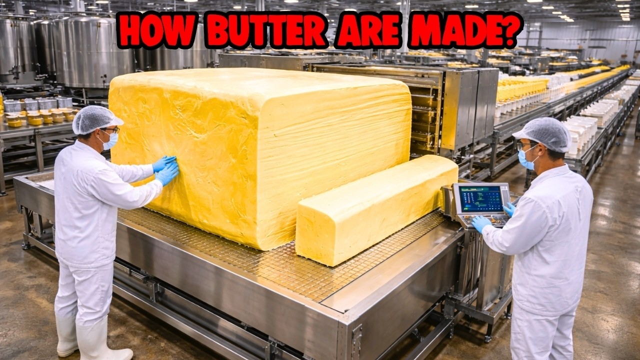 How Butter Is Made | Butter Manufacturing Process Step by Step in Factory