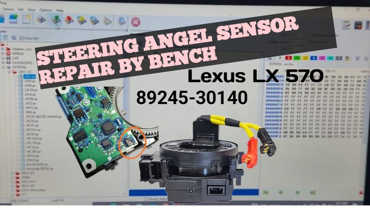 Steering Angle Sensor Reset  Lexus LX570 #C1433# internal Circuit.how to rest angle sensor 💯