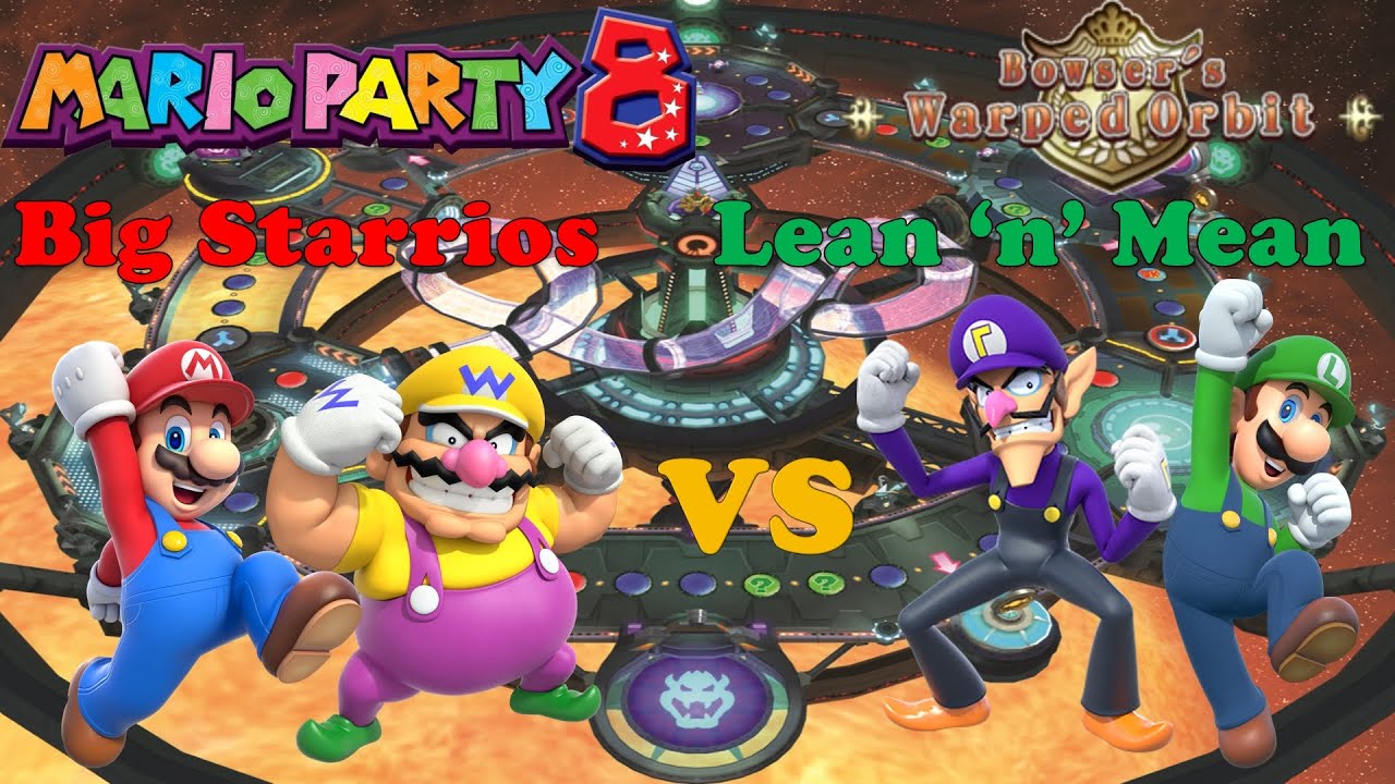 Mario Party 8 - Mario & Wario vs Luigi & Waluigi - Bowser's Warped Orbit