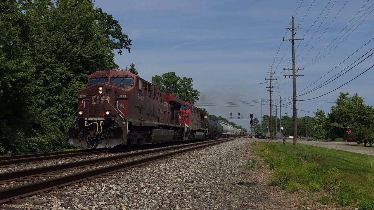 CP ES44AC #8819 & CP AC44CW #8620 westbound @ Romulus w/ CPKC Manifest Train 231 | 6/15/25 |