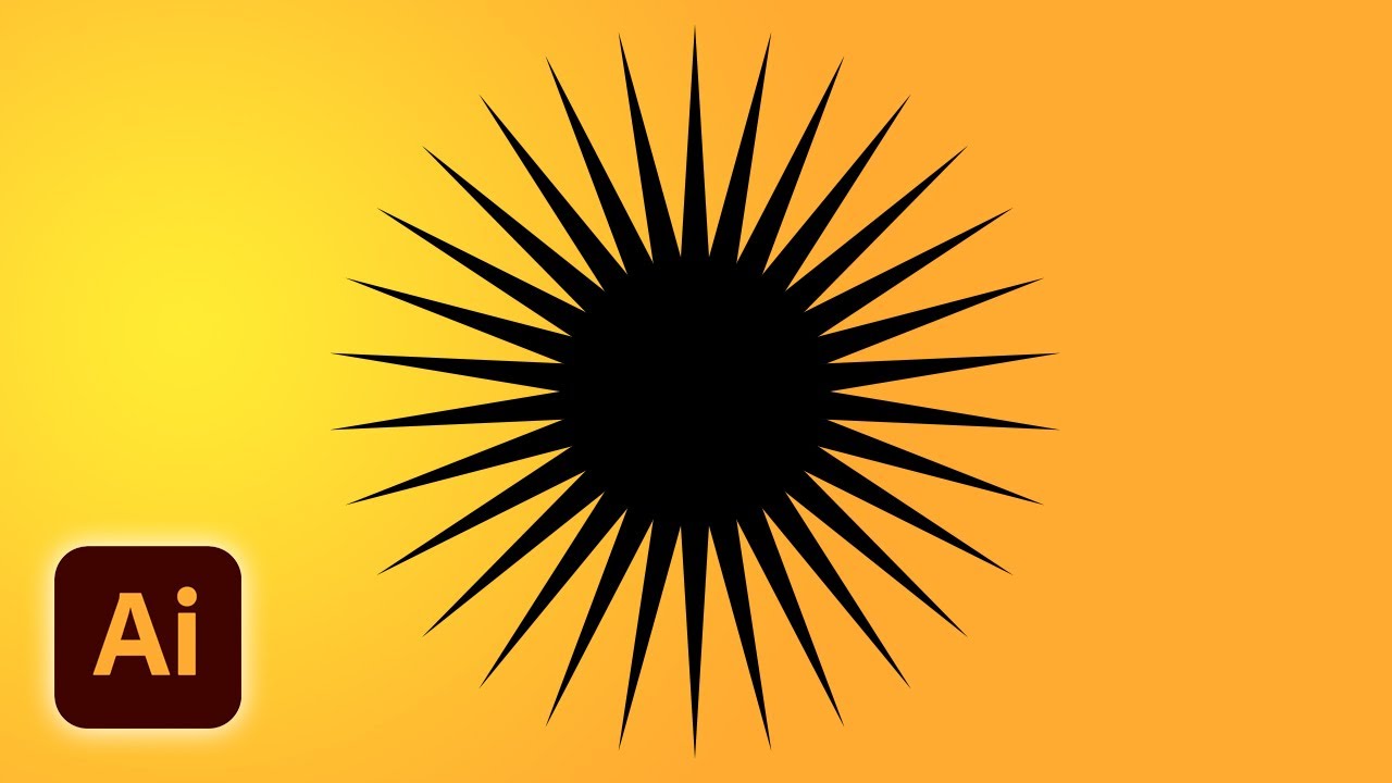 How To Create A Starburst In Illustrator CC In 2 Mins