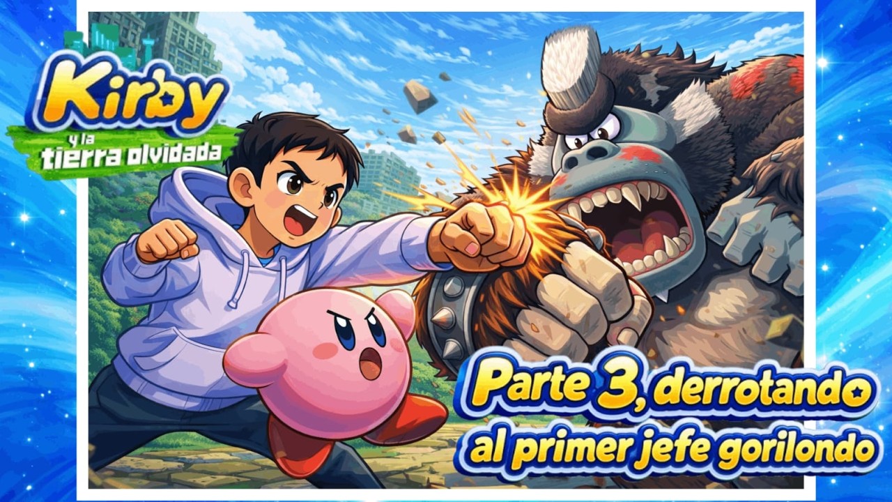 NATURALEZA UTÓPICA | PARTE #3 | PRIMER JEFE GORILONDO | KIRBY Y LA TIERRA OLVIDADA