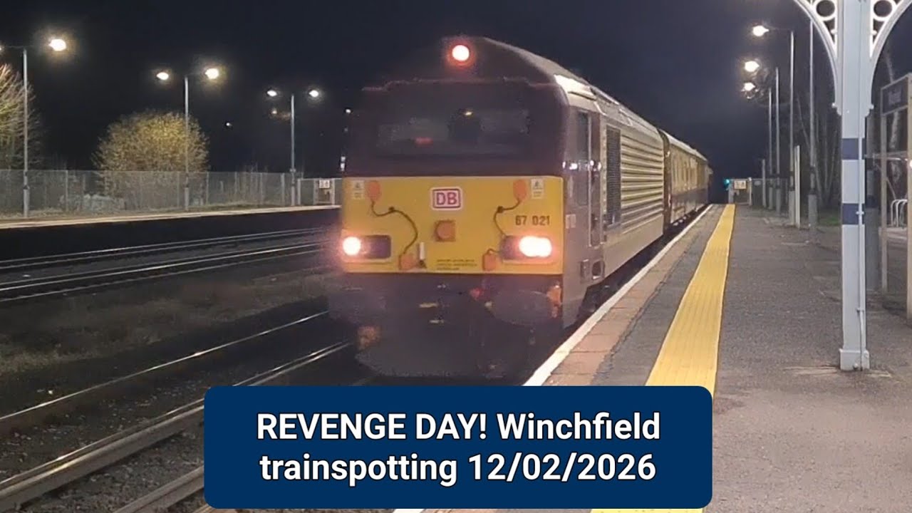 REVENGE DAY! Winchfield trainspotting 12th February 2026 #trainspotting #train #viral