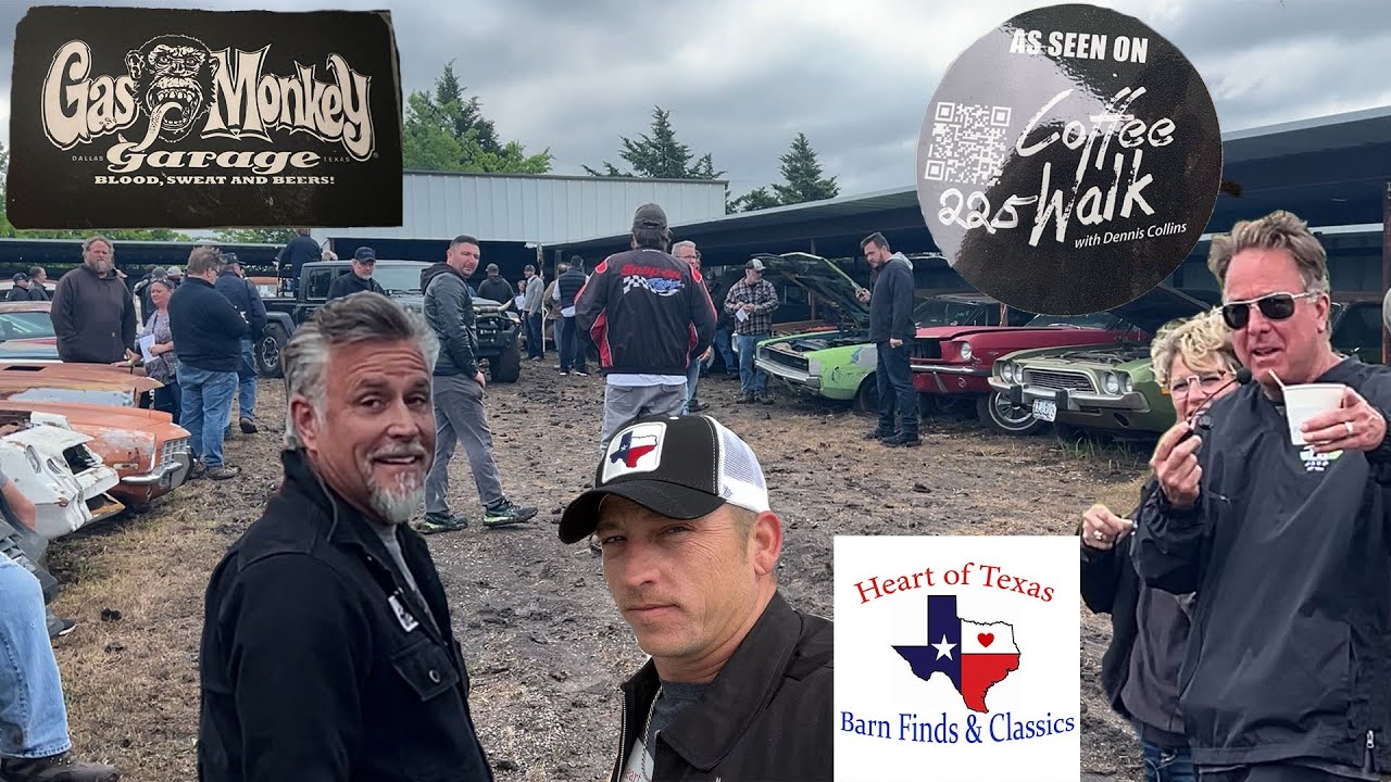 The Coffee Walk Auction, Dennis Collins, Gas Monkey, Heart of Texas. 200 Classic Car Auction