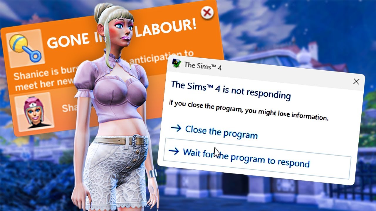 My sim had a baby but my save corrupted... ofc it did (Sims 4 Life & Death)