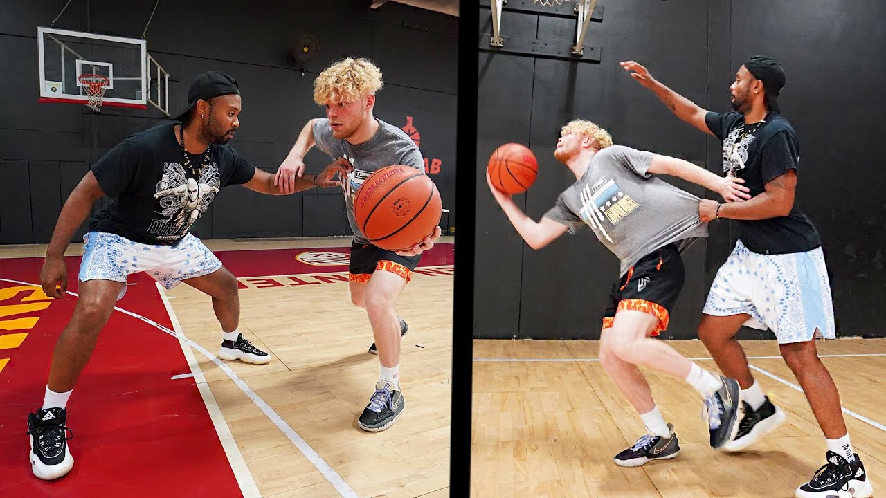 DEV IN THE LAB Teaches Me SECRET Basketball Moves! INSANE WORKOUT!