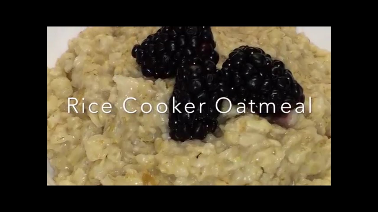 Rice Cooker Oatmeal