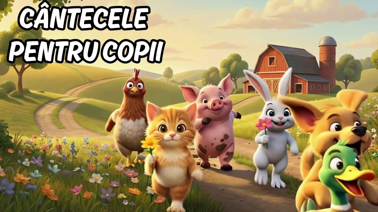 Cântece pentru copii cu animăluțe 🐶🐱🦆 | Colaj vesel