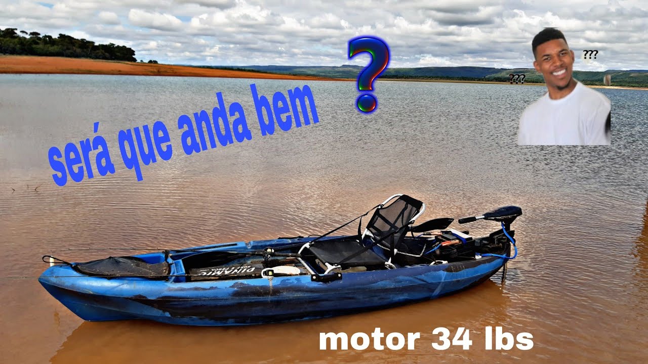 CAIAQUE TUCUNARÉ COM MOTOR ELÉTRICO 34 LBS !!!