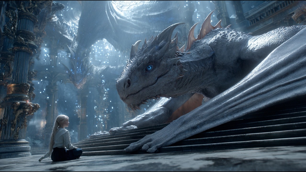 Shunned by All  Dragon King’s Disabled Daughter Sat Alone—Until a Human Waiter’s Son Joined Her HFY