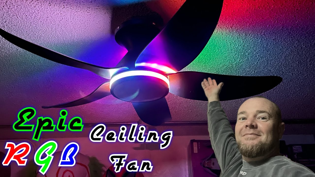 Kviflon RGB ceiling fan unbox & review