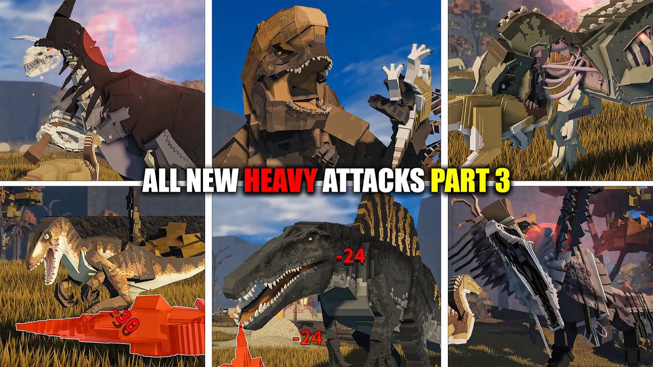 Jurassic Blocky All New HEAVY Attack's Part 3